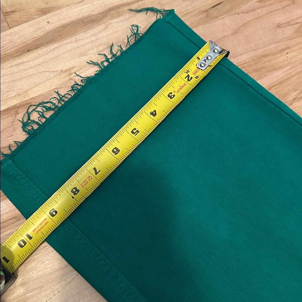 Judy Blue High Rise Crop Green Jeans Size 5 / 27 - Picture 6 of 11